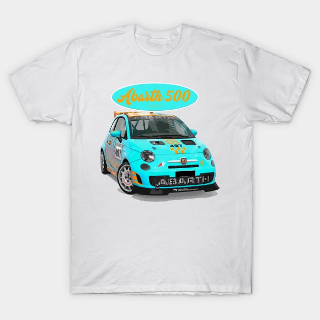 ABARTH 500 497 T-Shirt by PjesusArt